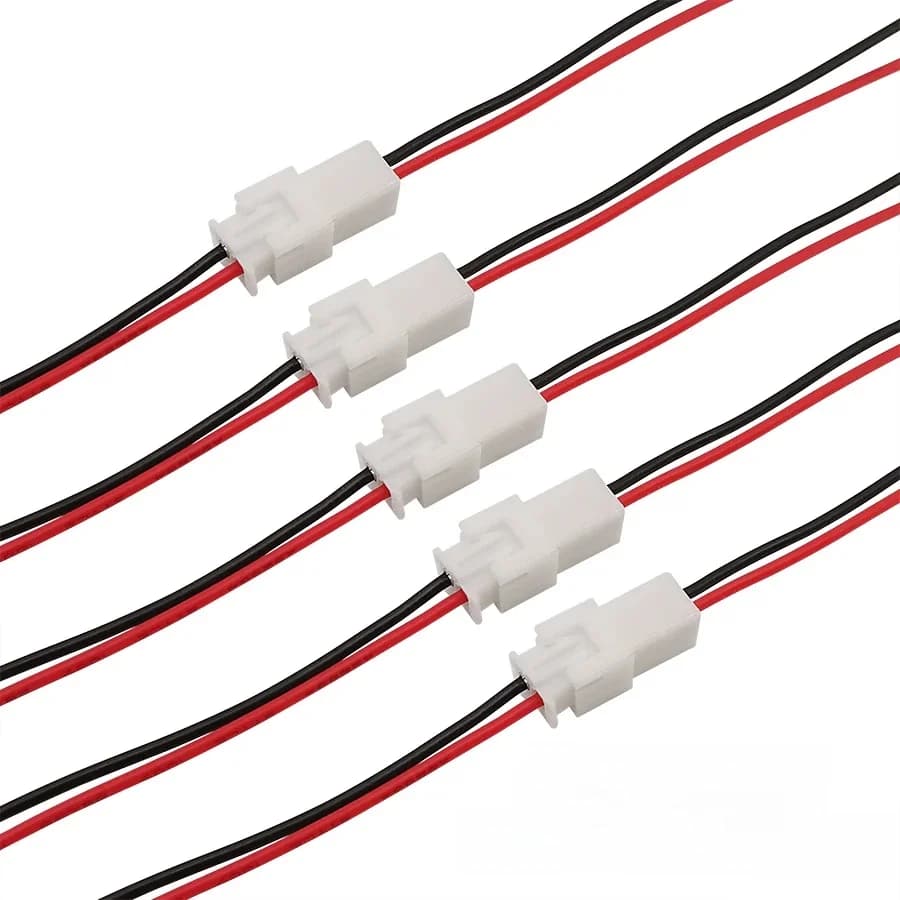 Connecteur de fil Jack mâle femelle JST XH2.54, 2 broches, 20CM, pas de 2.54mm, prise 2P, adaptateur de câble électrique à monter soi-même, 26awg, 10 pièces