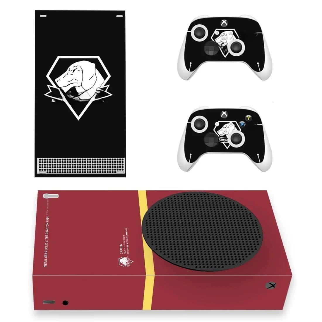 Metal Gear solide V peau autocollant couverture pour Xbox série S Console et 2 contrôleurs Xbox série mince peau autocollant vinyle
