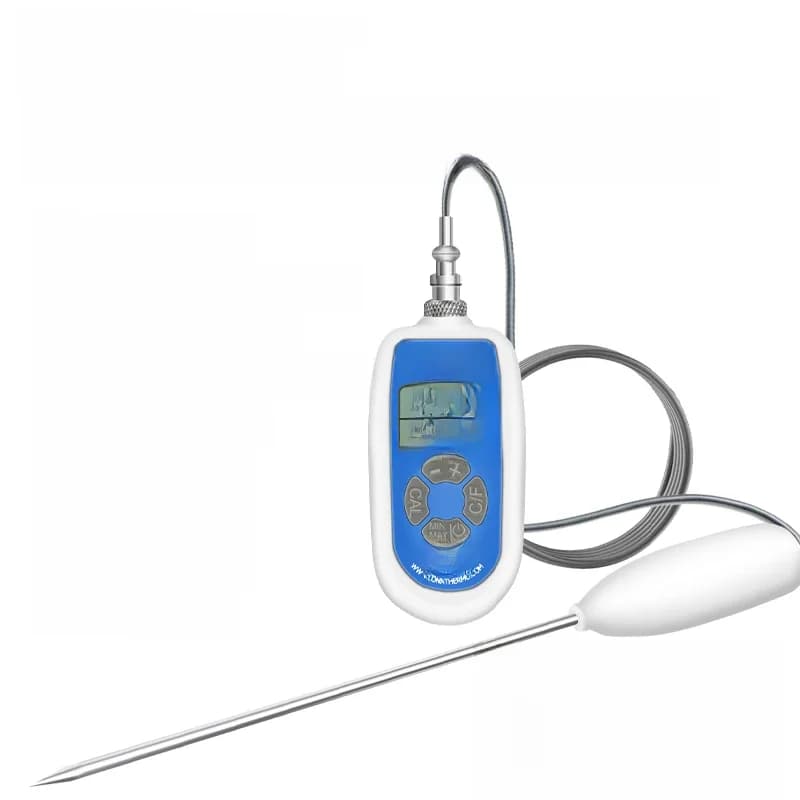 WENMEICE Thermomètre de laboratoire de haute précision Thermomètre de cuisine numérique pour cuisson, four, barbecue, grillage,