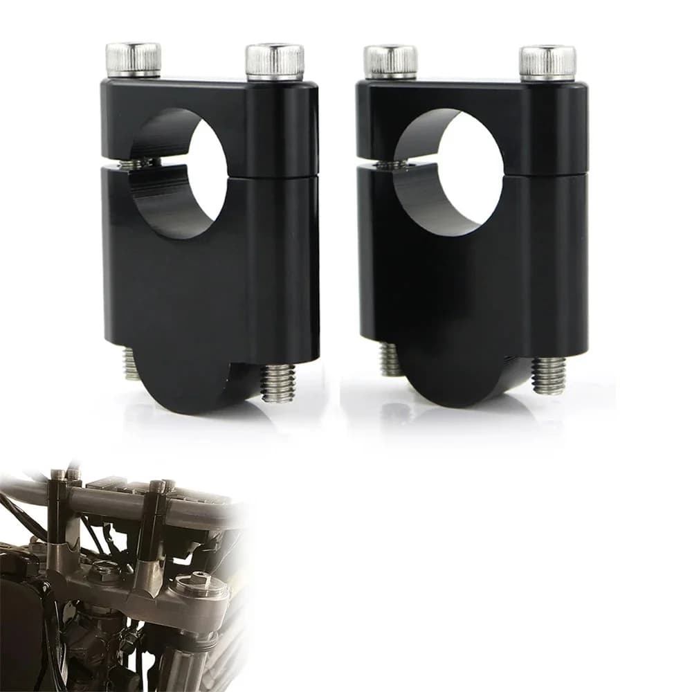 Pour Yamaha FZ1 FZ6 FZ16 FZ8 Fazer MT-25 MT-03 XJ 6 TDM 850 900 WR400F 22mm 7/8 "Guidon Riser Mount Guidon Risers Pinces