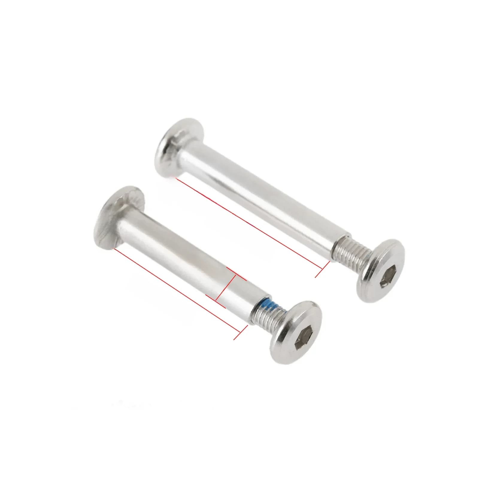 Essieu de patins à roulettes pour adultes et enfants, roue de patins à roues alignées, vis mâles et femelles, diamètre 6mm x 31mm, 36mm, 10 pièces