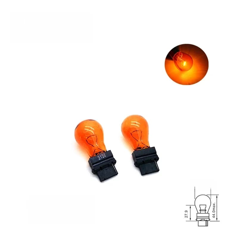 Clignotant externe de voiture ambre, lampe halogène, feu stop, feu arrière, ampoule, T25, 3156, 3157, 12V, 21W, 21W, 5W, 2 pièces