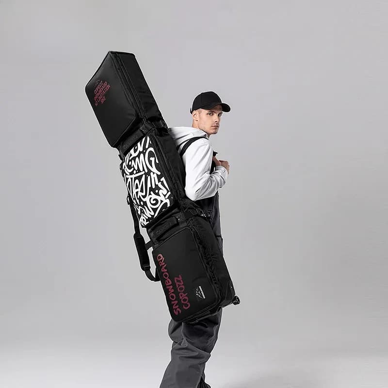 COPOZZ – sacs de Ski pour adultes 158cm 168cm, grand sac à roulettes étanche, sac à dos à bandoulière simple, housse de Snowboard