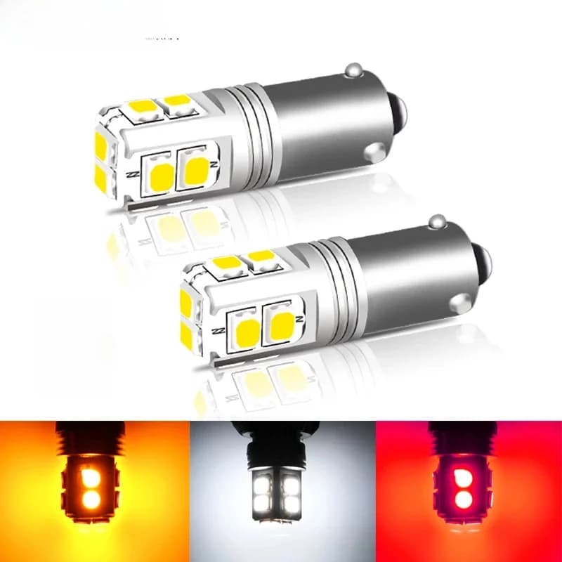 IJDM-Feux de voiture Canbus BA9S, BAX9S, BAY9S, LED pour les barrage de la voiture ou les feux de stationnement, H21W, H6W, T4W, Planner Plate Lights, 12V-24V