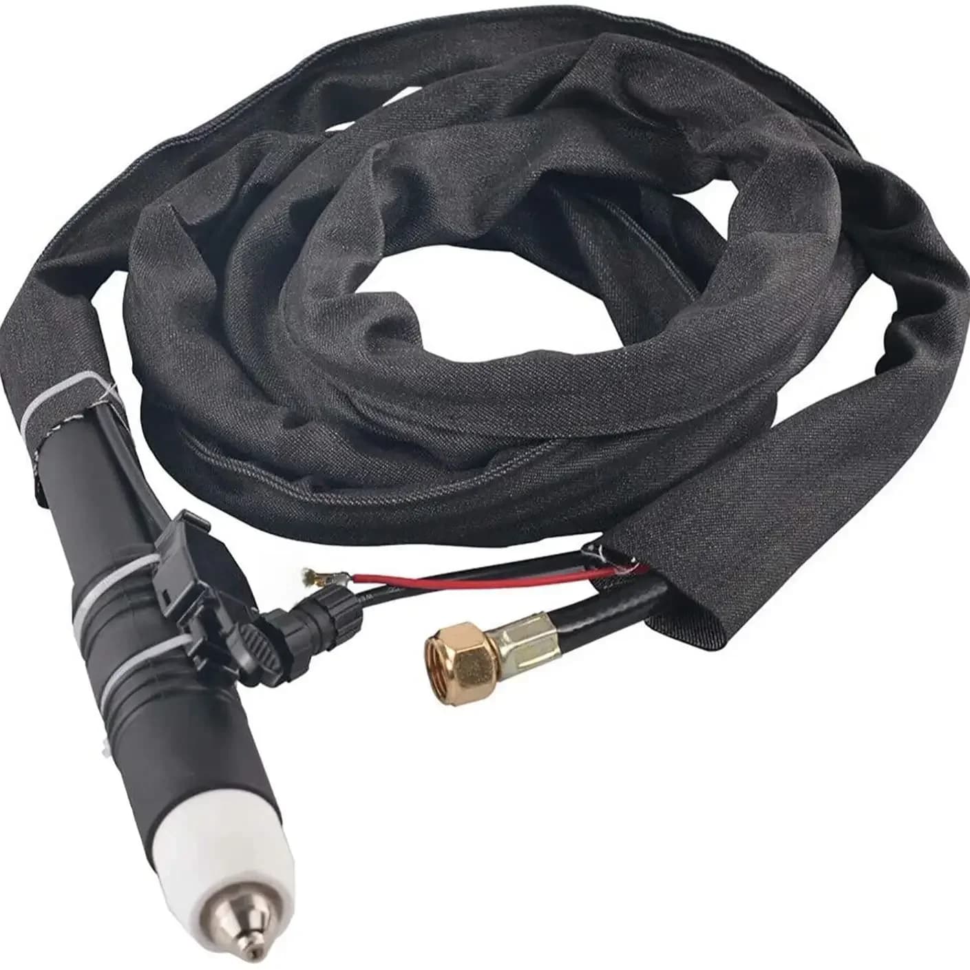 Torche de découpe plasma P80, 10FT/16FT/23FT, arc pilote sans contact, coupe plasma à ajustement droit noir, idéal pour le bricolage et les débutants