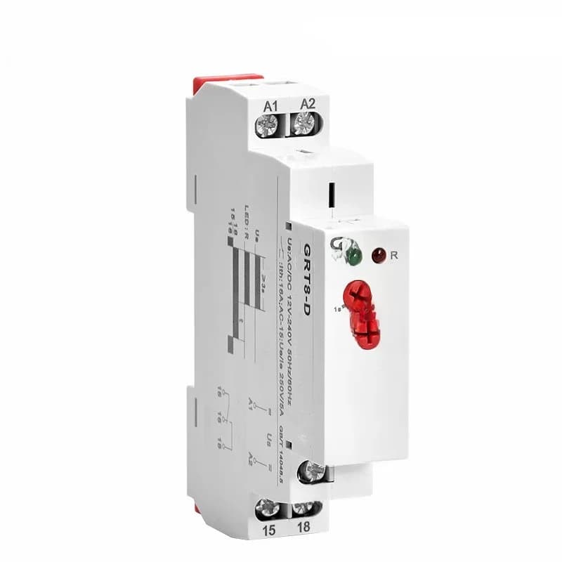 GEYA GRT8-D Relais de temporisation à coupure de courant sans alimentation AC/AC12V-240V, Relais électriques de temporisation à coupure de courant