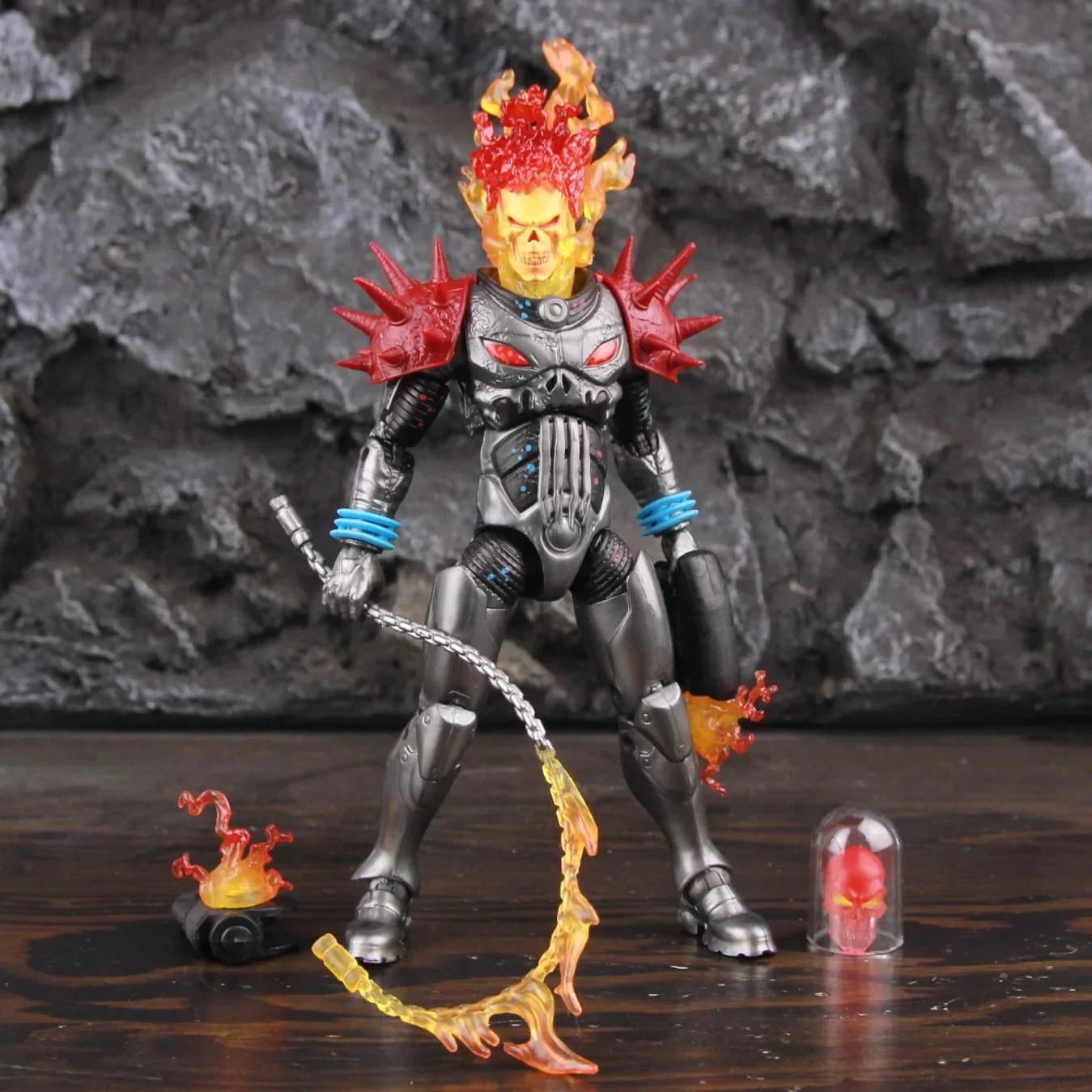 Marvel Legends Cosmic Ghost Rider 6 "figurine fouet de feu sans moto de véhicule ensemble coureurs série jouets