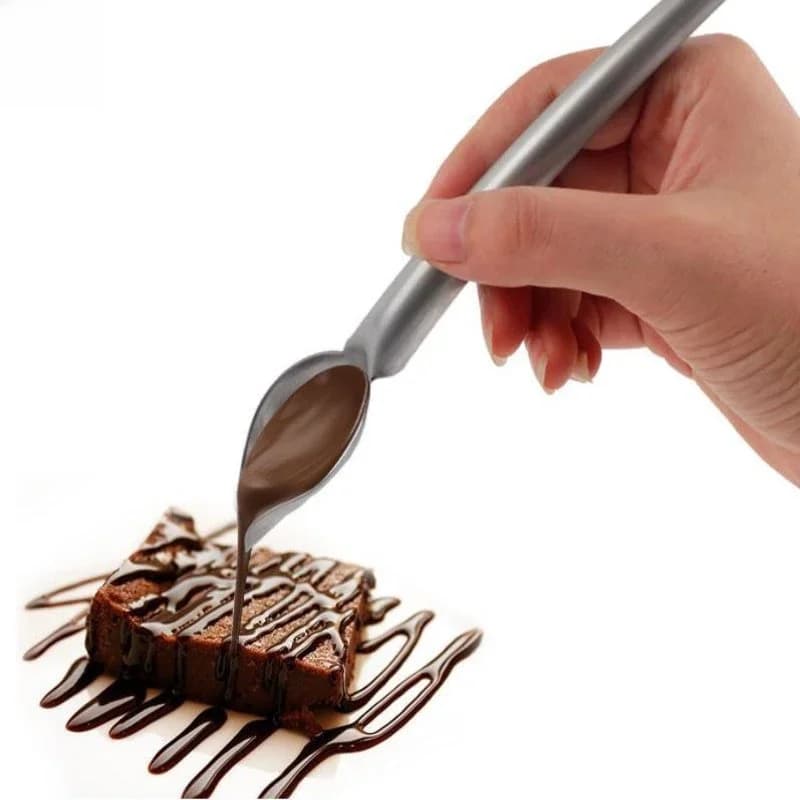 Cuillère à chocolat déco, stylo d'écriture alimentaire, outils de décoration de chocolat, moule à gâteau, tasse à crème, douilles de glaçage pour biscuits, douilles de pâtisserie