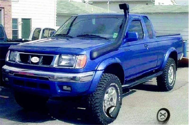 Kit de Snorkel Auto Compatible Nissan Navara D22 Terrano 2, Tuyau d'Admission d'Air en LLDPE, Kit Complet D22 Navara 2001-2006