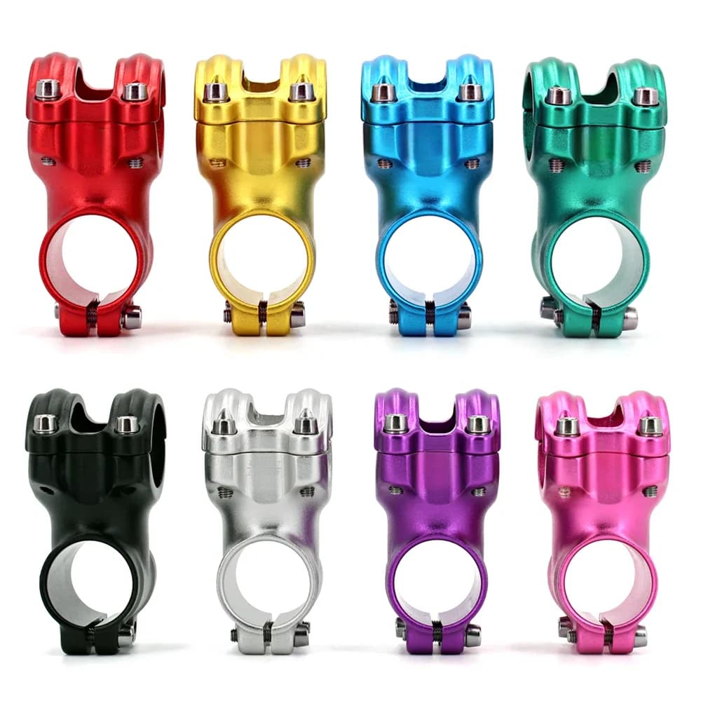 Tige de vélo vtt électrique 7 degrés 45mm 31.8, guidon court, pièces colorées, accessoires de bicyclette