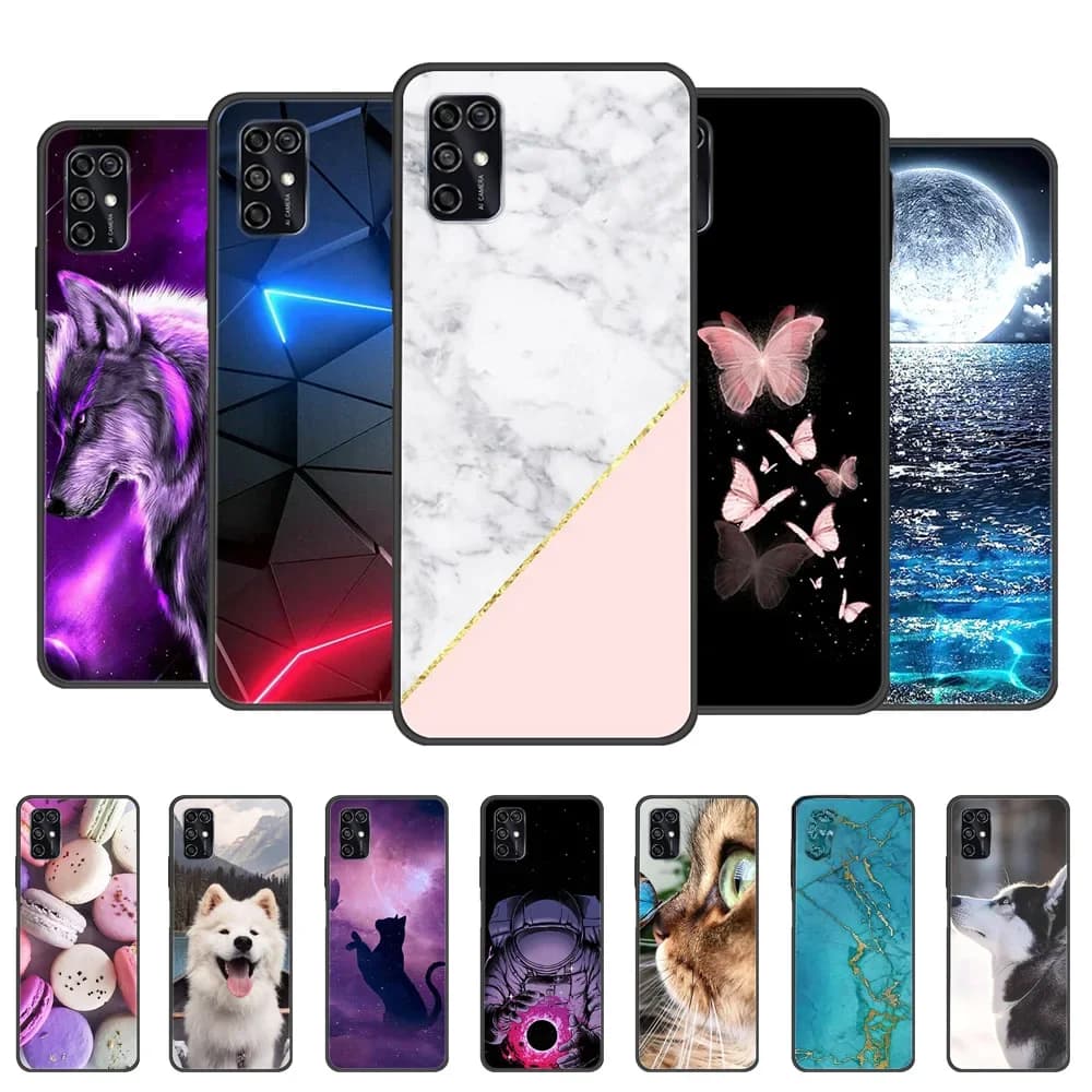 Pour ZTE Blade V2020 étui intelligent noir pare-chocs silicone TPU couverture de téléphone souple pour ZTE Blade V2020 Smart 8010 étui mignon marbre Funda