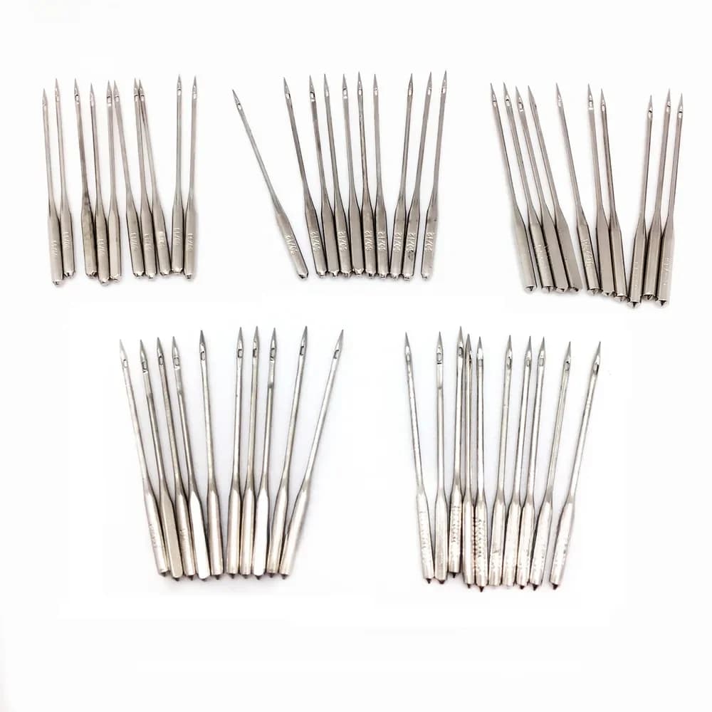Aiguilles de Machine à coudre domestique Vintage, 50 pièces, 11/75,12/80,14/90,16/100,18/110, aiguille à coudre universelle, accessoires de couture