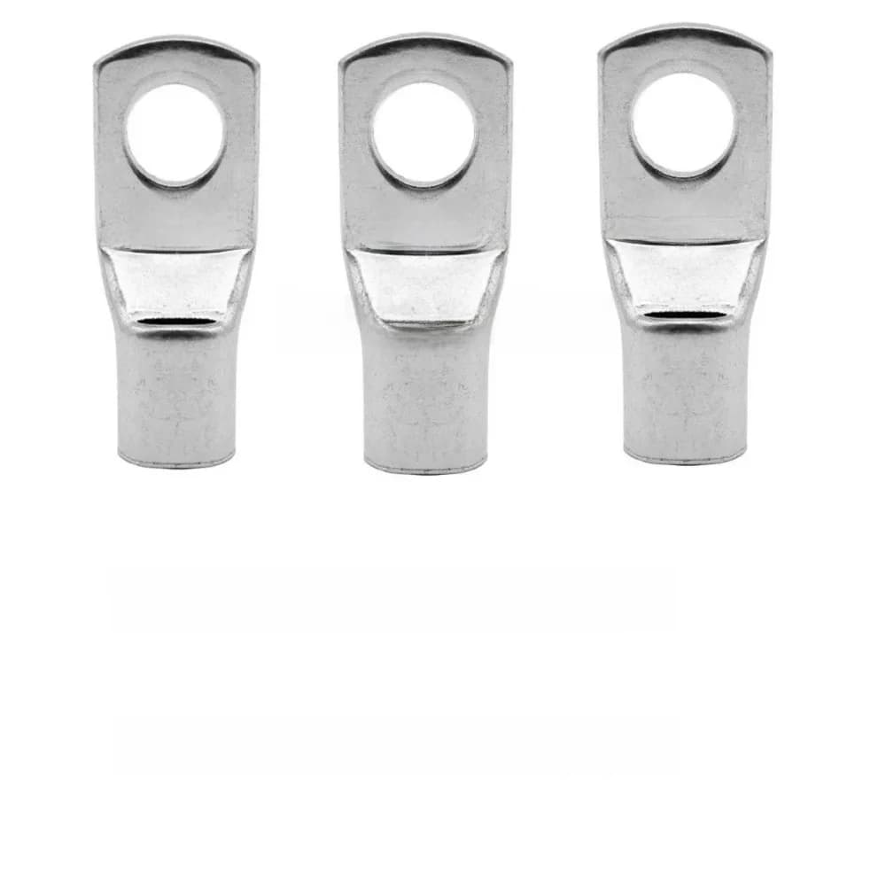 Kit de 2 à 50 cosses de câble en cuivre SC35-6 35-8 35-10 35-12 avec trou de boulon, cosses de câble étamées, bornes de batterie, connecteurs de câble en cuivre