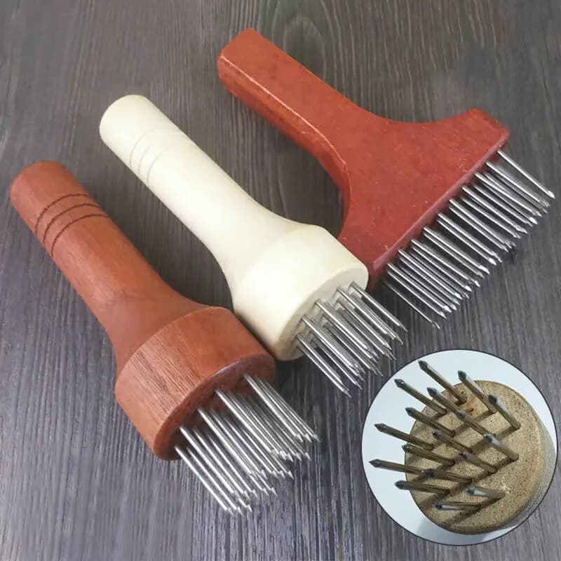 Ventre peau de porc croustillante outil à main trou marteau aiguille Poke aiguille pointue acier inoxydable attendrisseur rapide Steak en vrac outil de cuisine