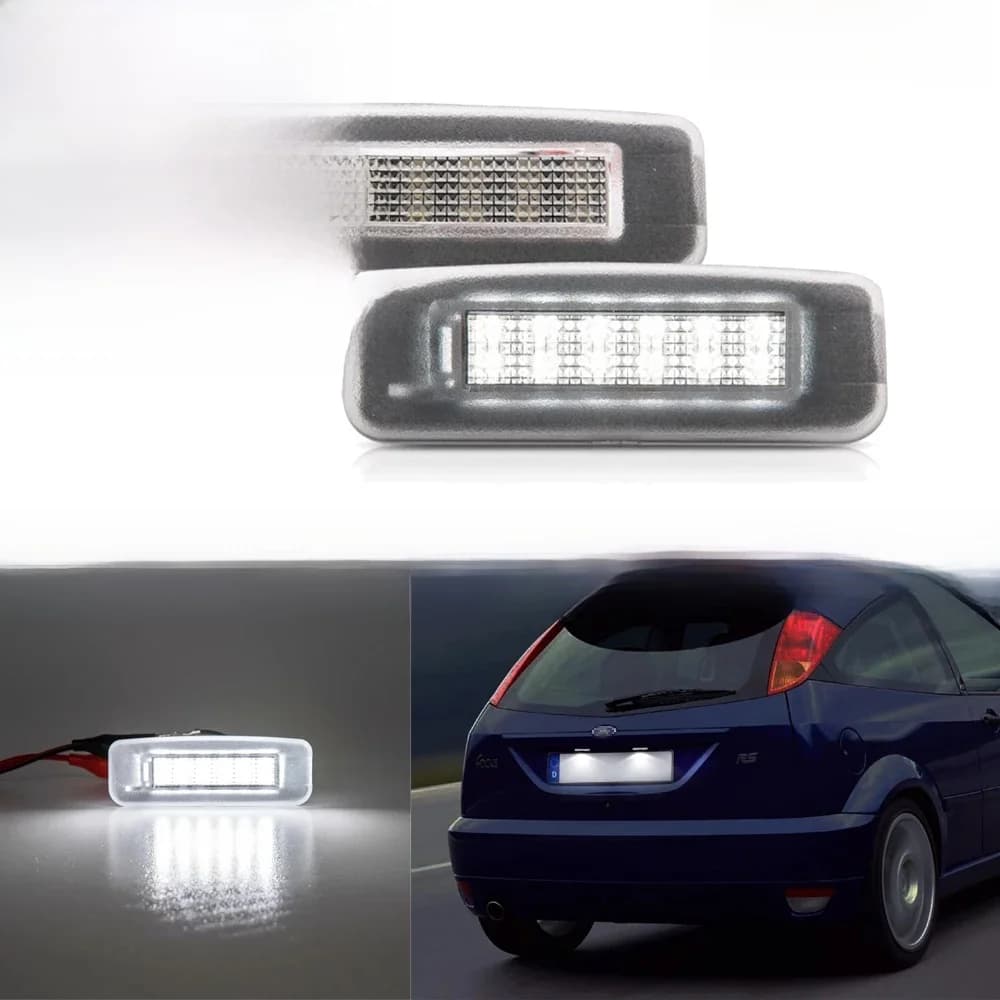 Lampe LED blanche de plaque d'immatriculation pour Ford Focus MK1 1998 – 2005, haute luminosité