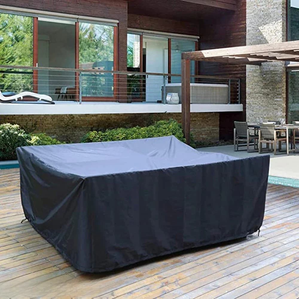 Housses imperméables pour meubles de jardin, housses de chaises de pluie et de neige, extérieur, Patio, jardin, canapé, Table, anti-poussière, noir, 72 tailles