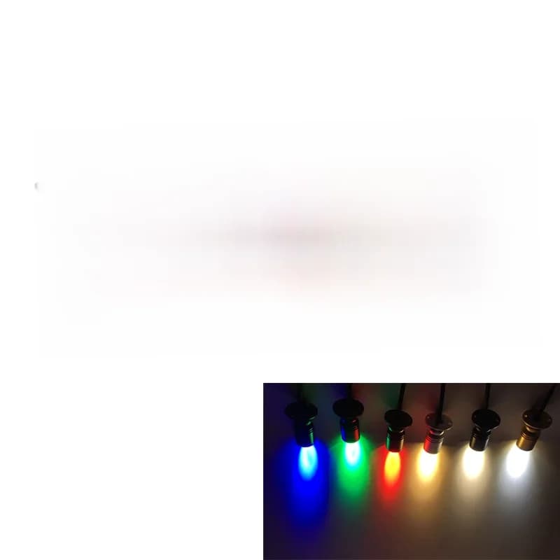 10 pièces 1W 3W LED blanc chaud AC85-265V Mini lumière montée en Surface Led Downlight bijoux armoire lampe DC12V Mini projecteur lampe