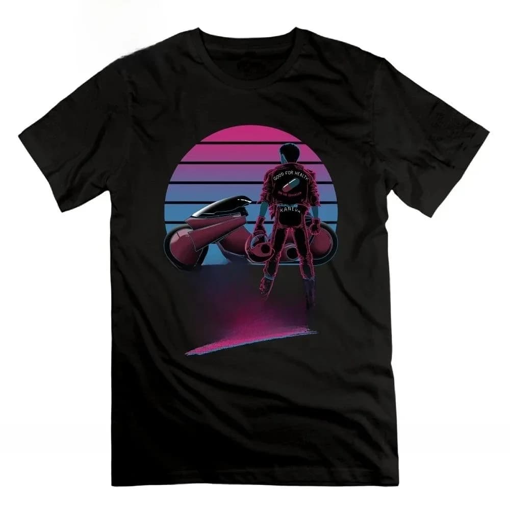 T-Shirt à manches courtes pour hommes, 100% coton, col rond, vapoteur, Akira Shotaro Kaneda, bienvenue à Neo Tokyo