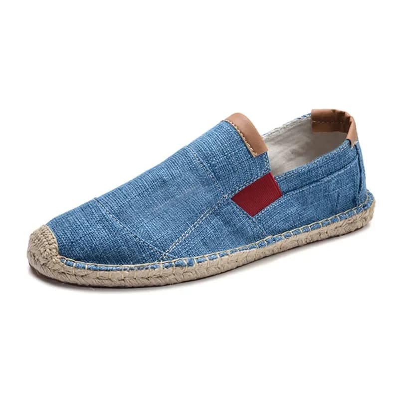 Espadrilles décontractées en toile respirante pour hommes, mocassins à enfiler, chaussures pour hommes, mode chinoise, doux
