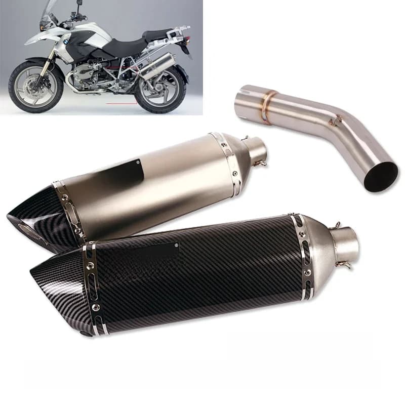 Tuyau de liaison intermédiaire à enfiler pour moto, déflecteurs d'accès, embouts de silencieux, perfecDB Killer, BMW Runder GS, ADV 2004-2009, 470mm