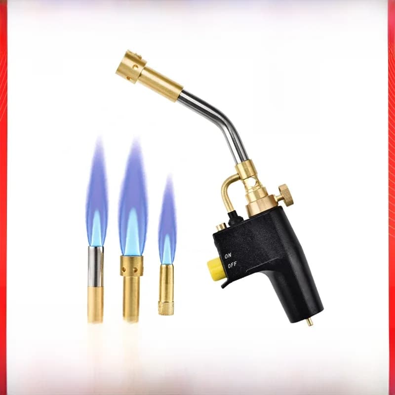 Torche au propane MAPP multi-usage à allumage par gâchette avec 3 buses/embouts, bouteilles de gaz non incluses