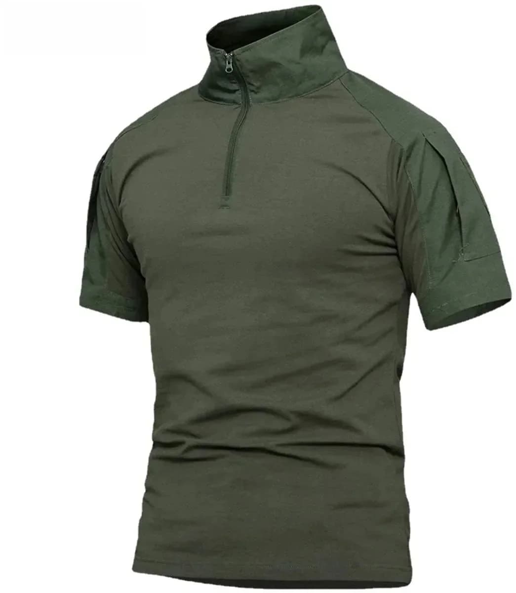 Chemise tactique de Camouflage à manches courtes pour hommes, T-Shirt de Combat à séchage rapide, T-Shirt militaire de l'armée, chemises de randonnée en plein air et de chasse
