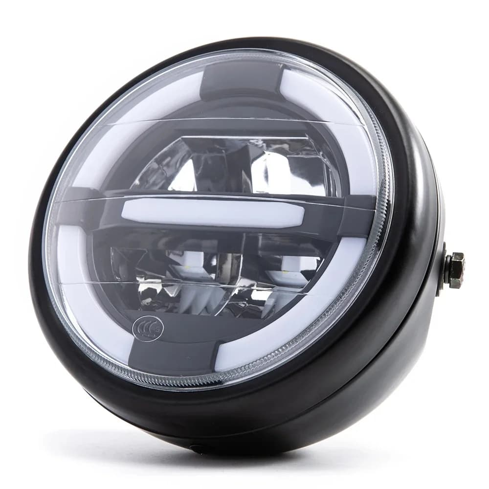 Phare LED pour motos de 7 pouces, faisceau haut et bas, feux diurnes DRL pour Cafe Racer Honda Hornet 900 Kawasaki Yamaha Victory