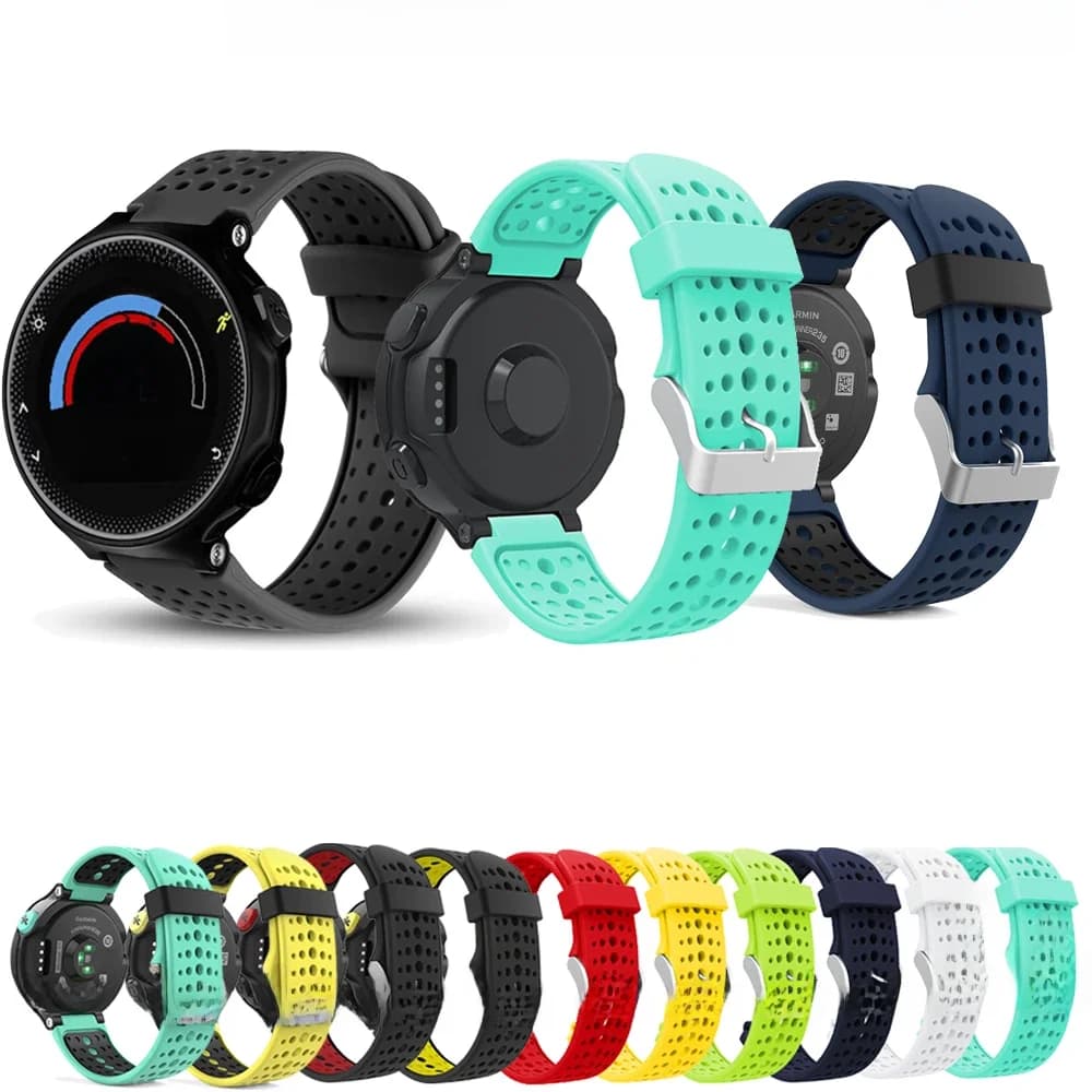 Bracelet de montre pour Garmin Forerunner 235 235 Lite 735XT, Bracelet en Silicone pour Forerunner 220 230 620 630
