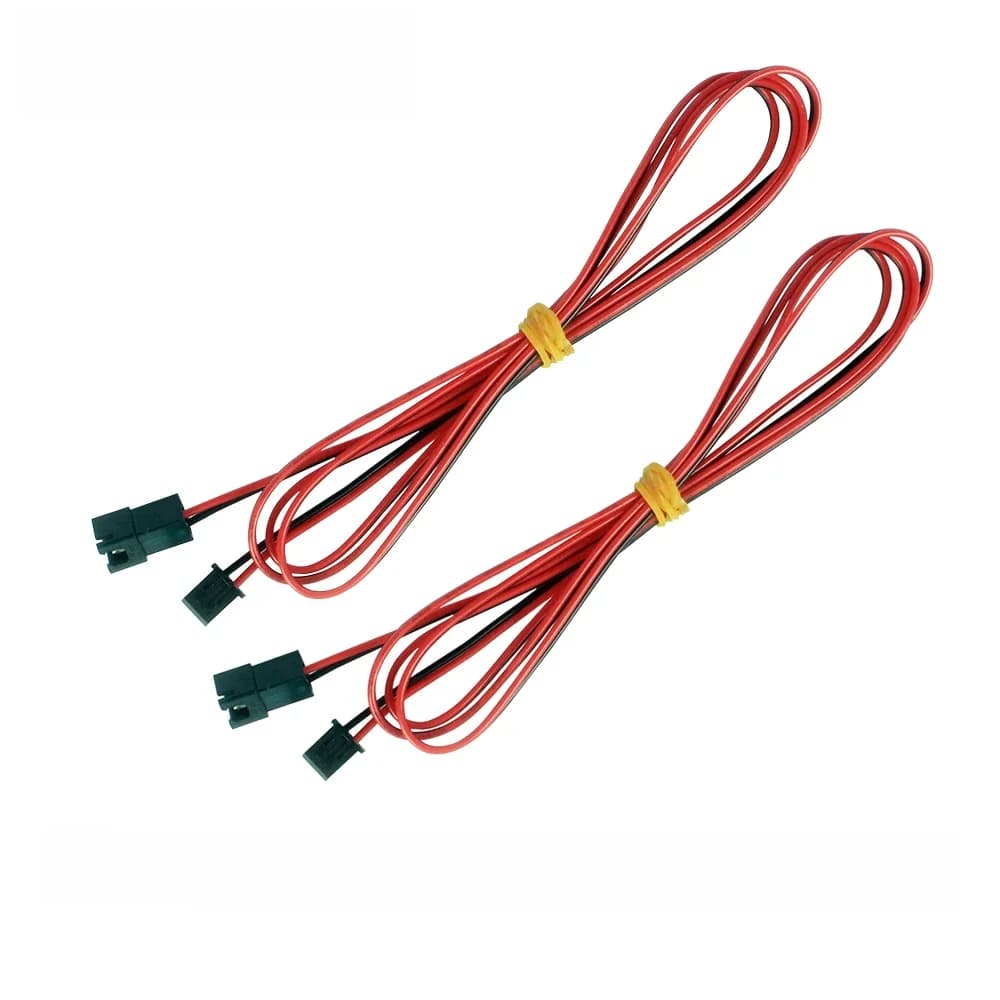 XCR3D 2 pièces/lot pièces d'imprimante 3D ventilateur de refroidissement Interface d'alimentation câble de résistance d'extension 2pin XH2.54 ligne de connexion fil allongé