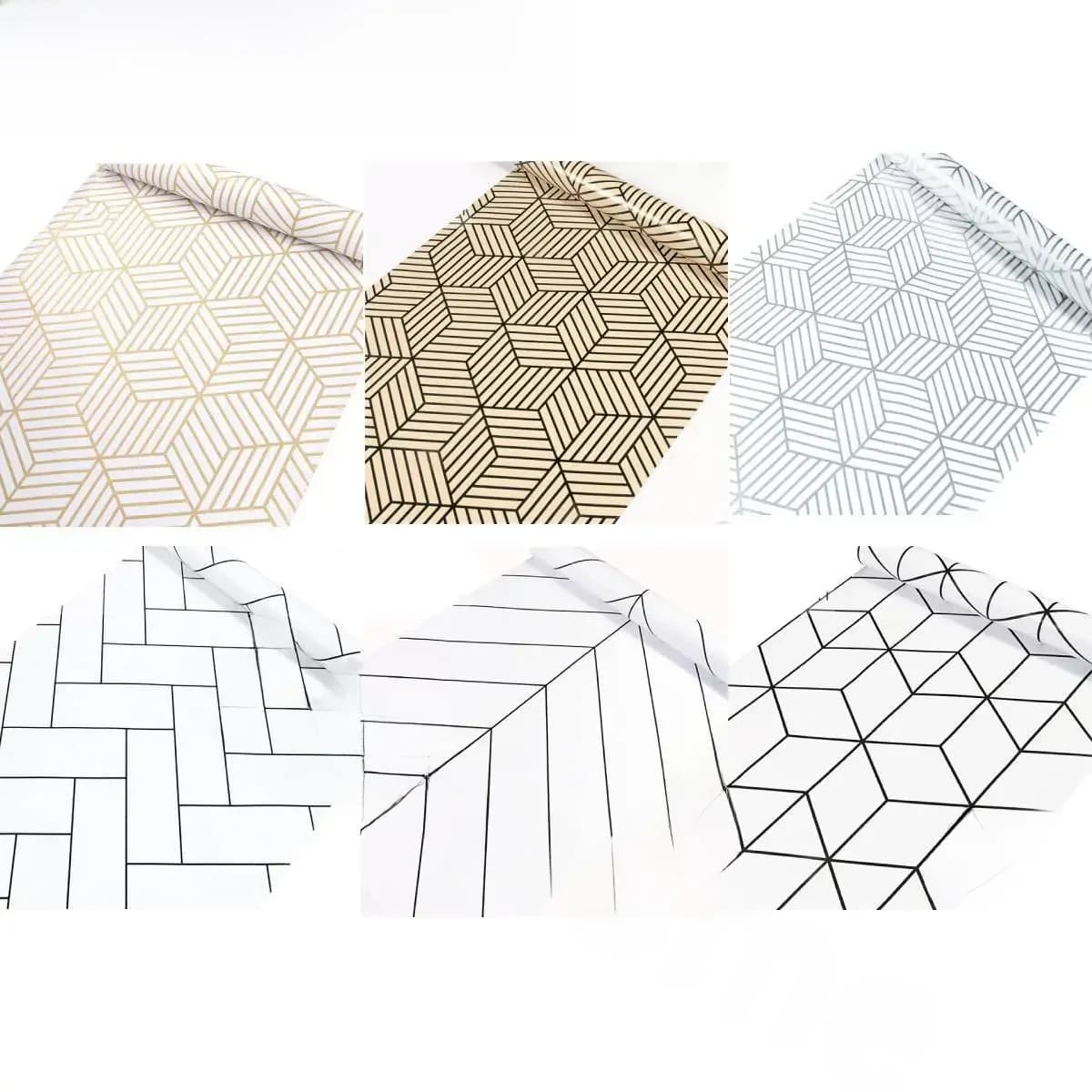 Papier peint auto-adhésif à rayures dorées, décoration de maison, rénovation de meubles, autocollants géométriques imperméables à décoller et à coller