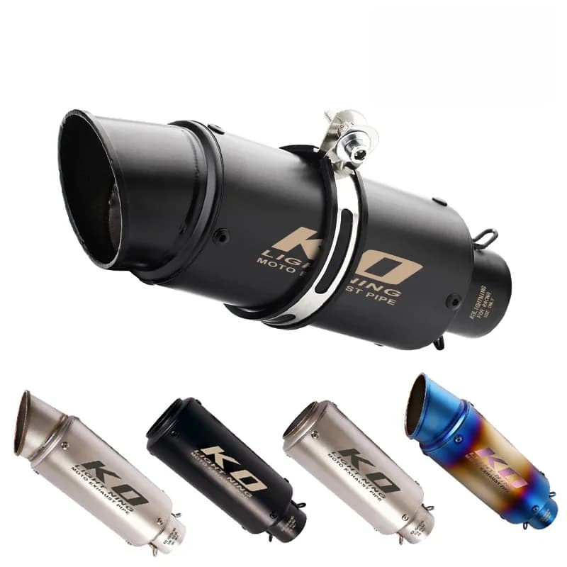 Silencieux universel de tuyau de queue de moto de course, système modifié à enfiler, perfecDB Killer, 38-51mm, D343 Bike RL