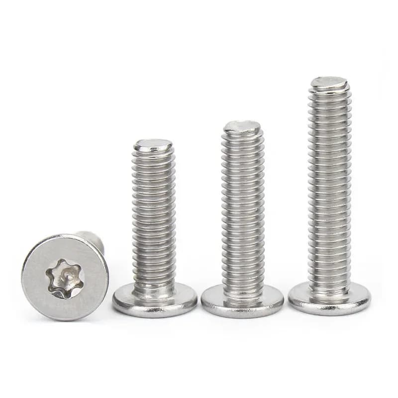 5/50pcs M1.6 M2 M2.5 M3 M4 M5 M6 M8 304 acier inoxydable CM Six lobes Torx Ultra mince Super bas plat boulon à tête de plaquette