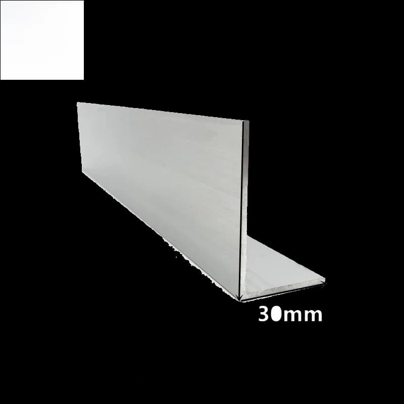 Profilé en aluminium 6063 en L, 30x50mm, épaisseur 2mm 3mm 5mm, profil triangulaire en aluminium pour bordure, matériau de décoration