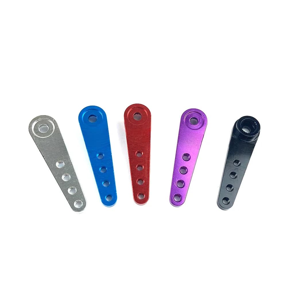 Klaxon de bras de Servo de direction en aluminium, 37mm 25T/24T/23T, Extension métallique, pour modèles à échelle 1/10, voitures RC, pièces sur chenilles, 10 pièces