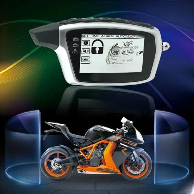 BANVIE-Système d'alarme de sécurité antivol bidirectionnel pour moto, 2 émetteurs LCD, démarrage du moteur à distance