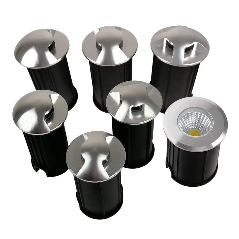 Lampe LED encastrée extérieure 3W 5W IP68 AC110V220V DC12V pour terrasse, éclairage souterrain 1/2/3/4 faces, éclairage de trottoir