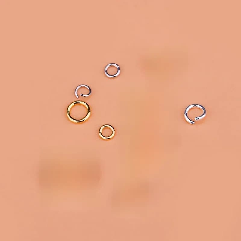 10 pièces 925 accessoires en argent Sterling anneau ouvert anneau de connexion anneau ouvert, fait à la main bracelet à bricoler soi-même collier anneau fermé en direct