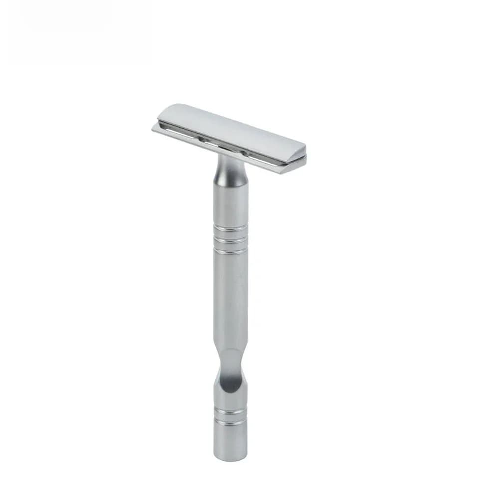 YAQI – rasoir de sécurité pour hommes, couleur Chrome mat, lame AC Excalibur, à un seul bord