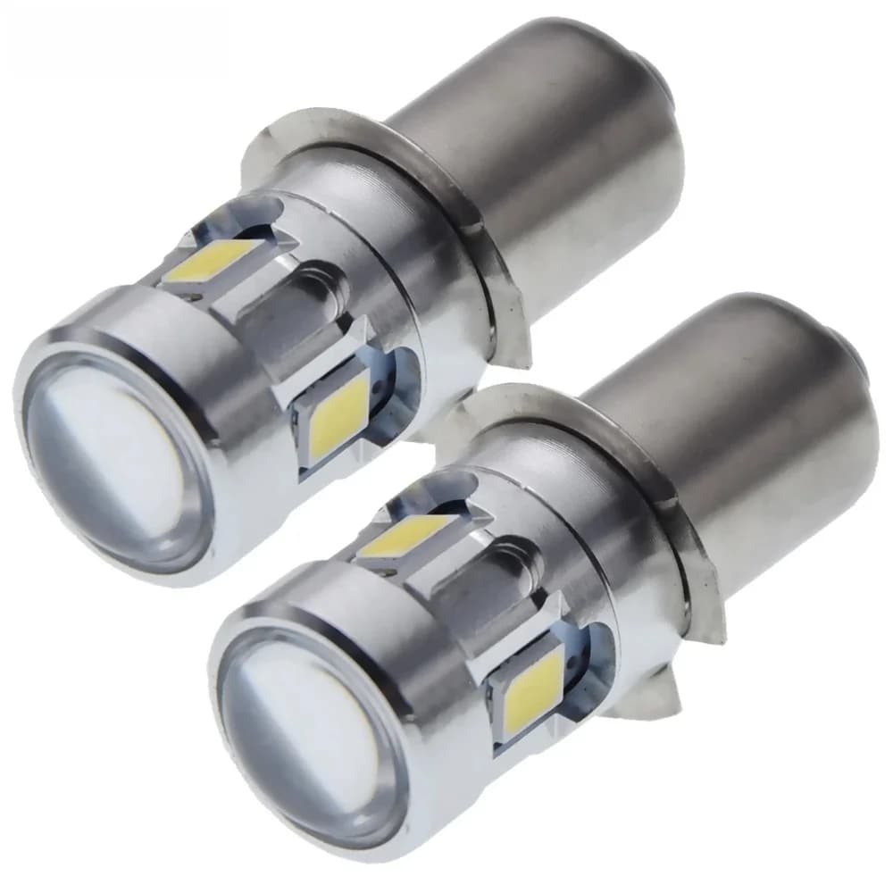 Lampe de remplacement chaude/blanche pour Maglite P13.5S, 2 pièces, ampoule LED 3V 4.5V 6V 9V 12V 18V, lampe torche de vélo de travail