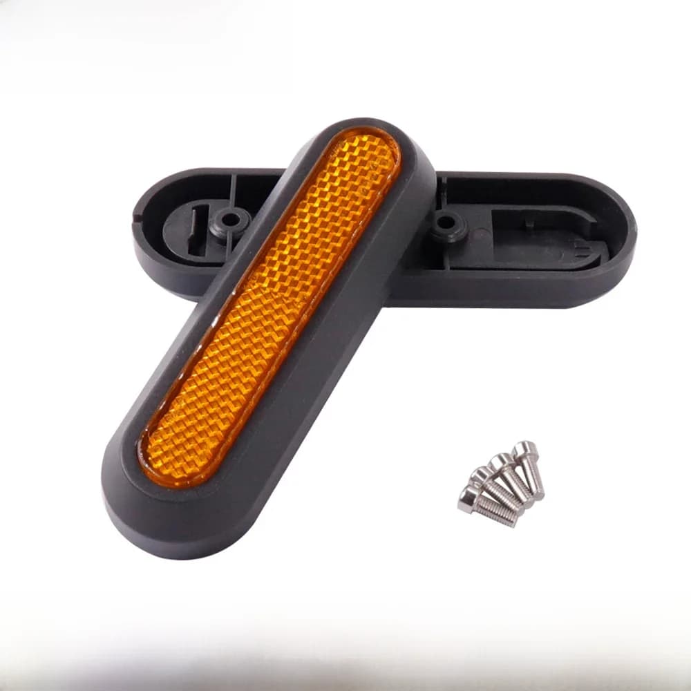 Couverture de roue pour trottinette électrique Xiaomi Pro 2/1s/M365, coque de protection, avant et arrière, pièces de moulage de sécurité, réflecteur jaune