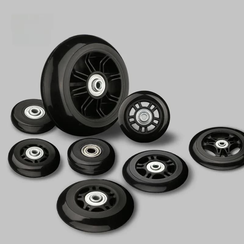 Roues de valise 1 paire d'axes de remplacement pour valises Roues de rechange de luxe Outil de réparation de luxe Roulettes