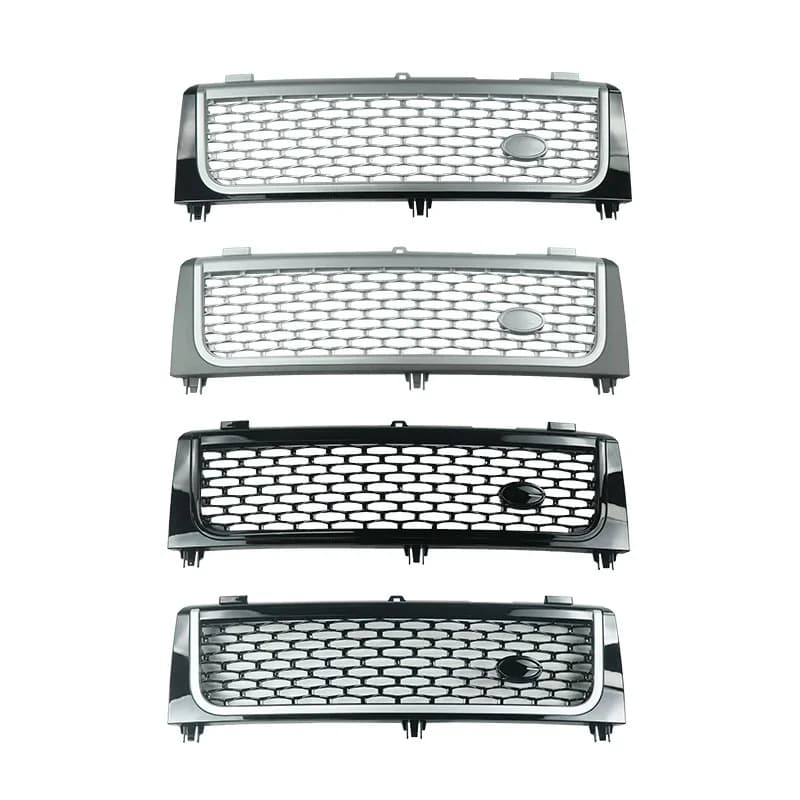 ROVCE – Grille de pare-choc avant en maille pour Land Rover Range Rover Voque 2002 – 2006, noir brillant et argent, accessoires d'assemblage