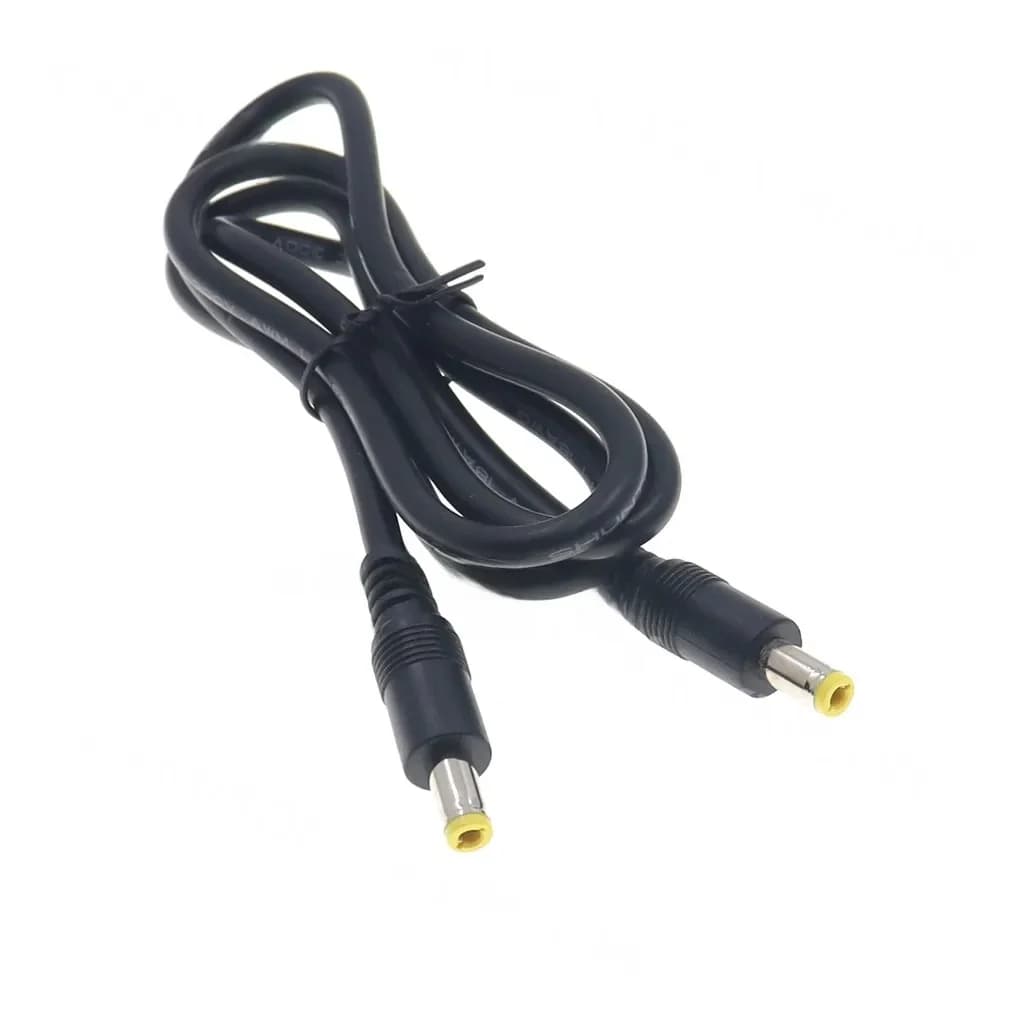 Prise d'alimentation cc 5.5x2.5mm mâle à 5.5x2.5mm mâle, câble de connecteur adaptateur CCTV DC12V 18awg, rallonges d'alimentation 0.5m/1.5m/3m