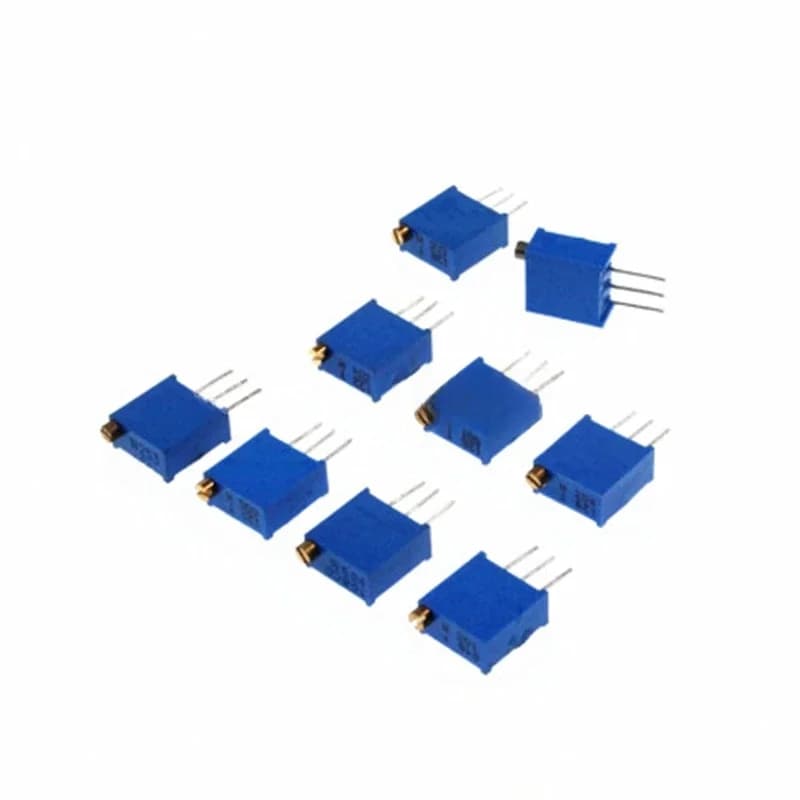 Potentiomètre réglable 3296W 3296, 10 pièces, 50 100 200 500 ohm 1K 2K 5K 10K 20K 50K 100K 200K 500K 1M ohm 103 100R 200R 500R