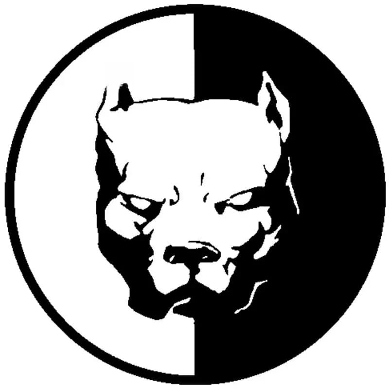 Autocollant de voiture étanche Pitbull chien bouledogue, autocollant de décoration, style automobile, autocollant mural tête de chien Horrible
