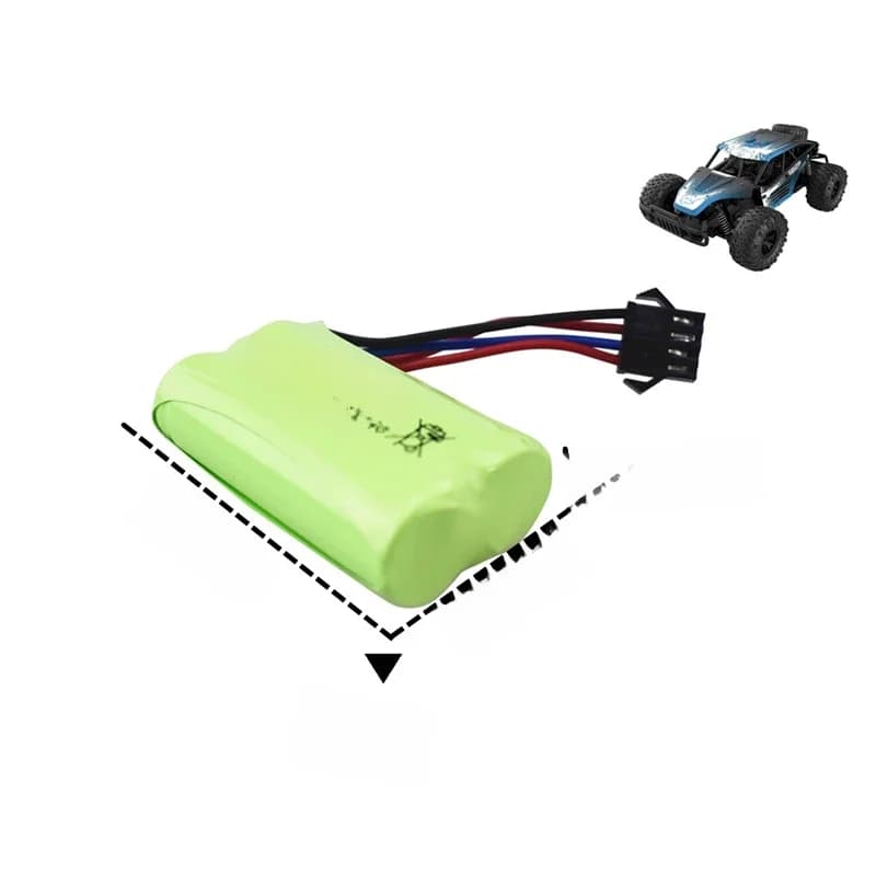 Batterie rechargeable 7,4V 500mAh pour télécommande EC16, batterie de rechange pour voiture modèle, batterie Li-Po à haut débit