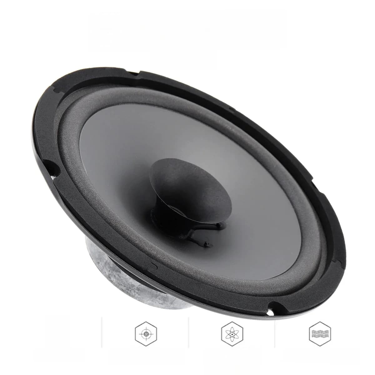 Hautréusde voiture avec gamme complète, haut-parleur automobile mort, caisson de basses de porte de véhicule, musique audio stéréo, 6.5 pouces, 500W, 1 PC