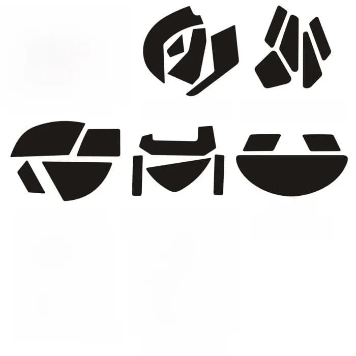 Patins pieds de souris pour Corsair DARK CORE Se IRONCLAW M55 Pro M65 M90 M95 M40 M45, 2 ensembles/pack