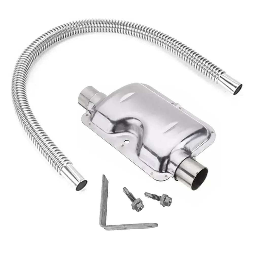 Accessoires de chauffage à Air Diesel 120cm, silencieux d'échappement Portable pour stationnement, tuyau en acier inoxydable, Webasto/Eberspacher