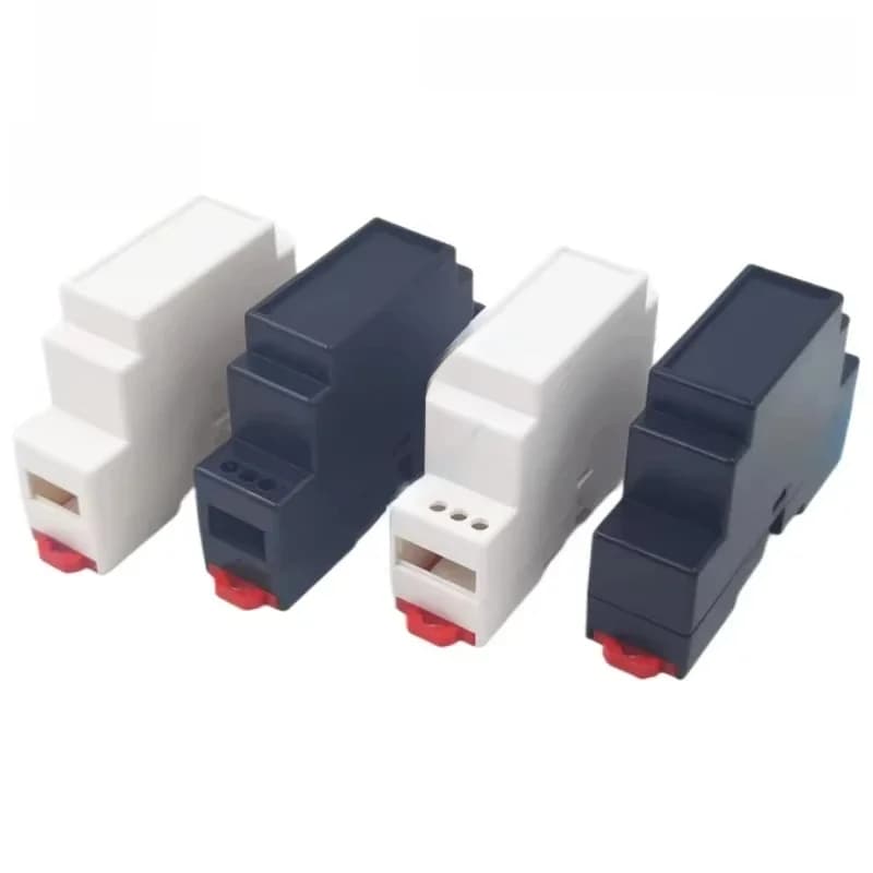Rail d'alimentation PLC sur Rail DIN, coque électrique, barrière de sécurité, module d'isolation, coque en plastique 4-17-1: 88x24x59MM, 1 pièce